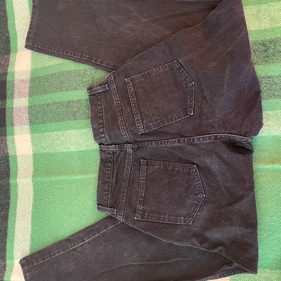 VINTAGE Land's End Black Wash Jeans Size 8 TALL Vintage sizing - Picture 3 of 3